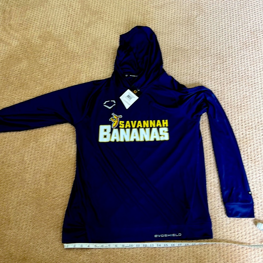 Savannah Bananas athletic hoodie. Size large NWT